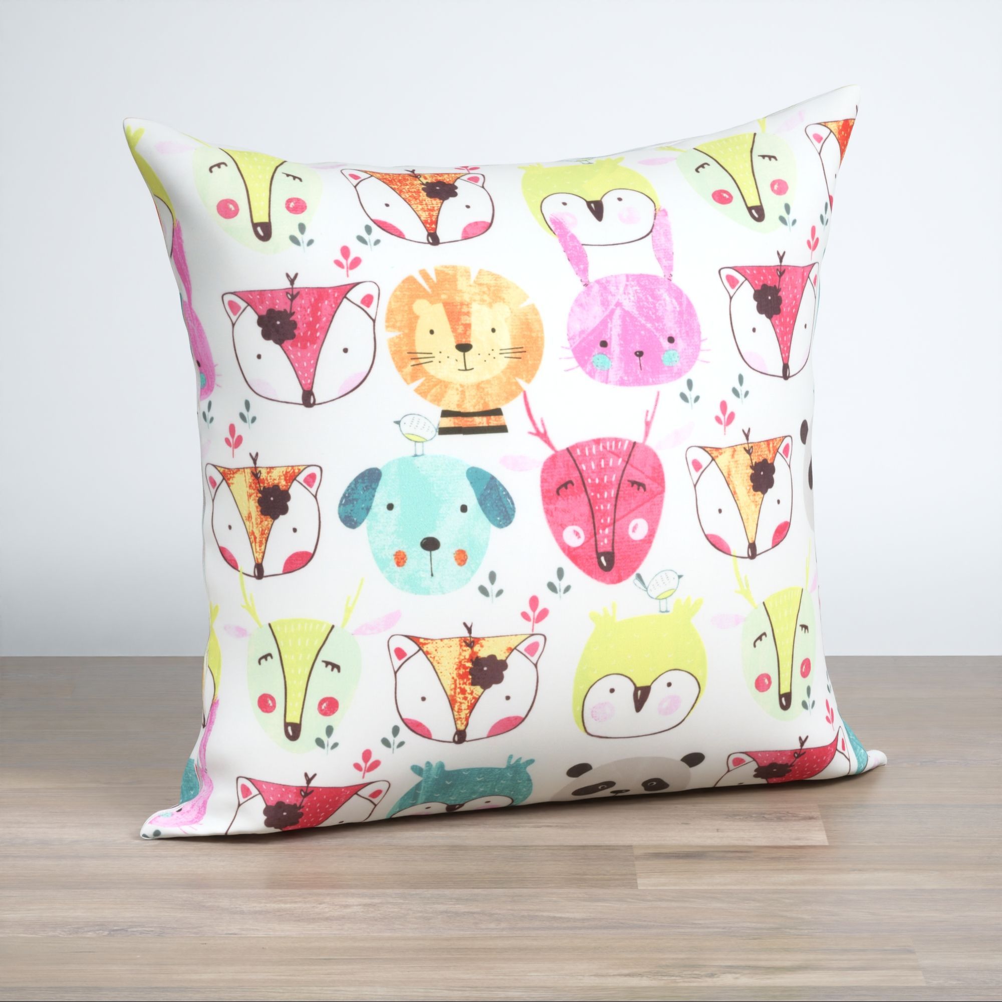 Dekokissen quadratisch in Weiß