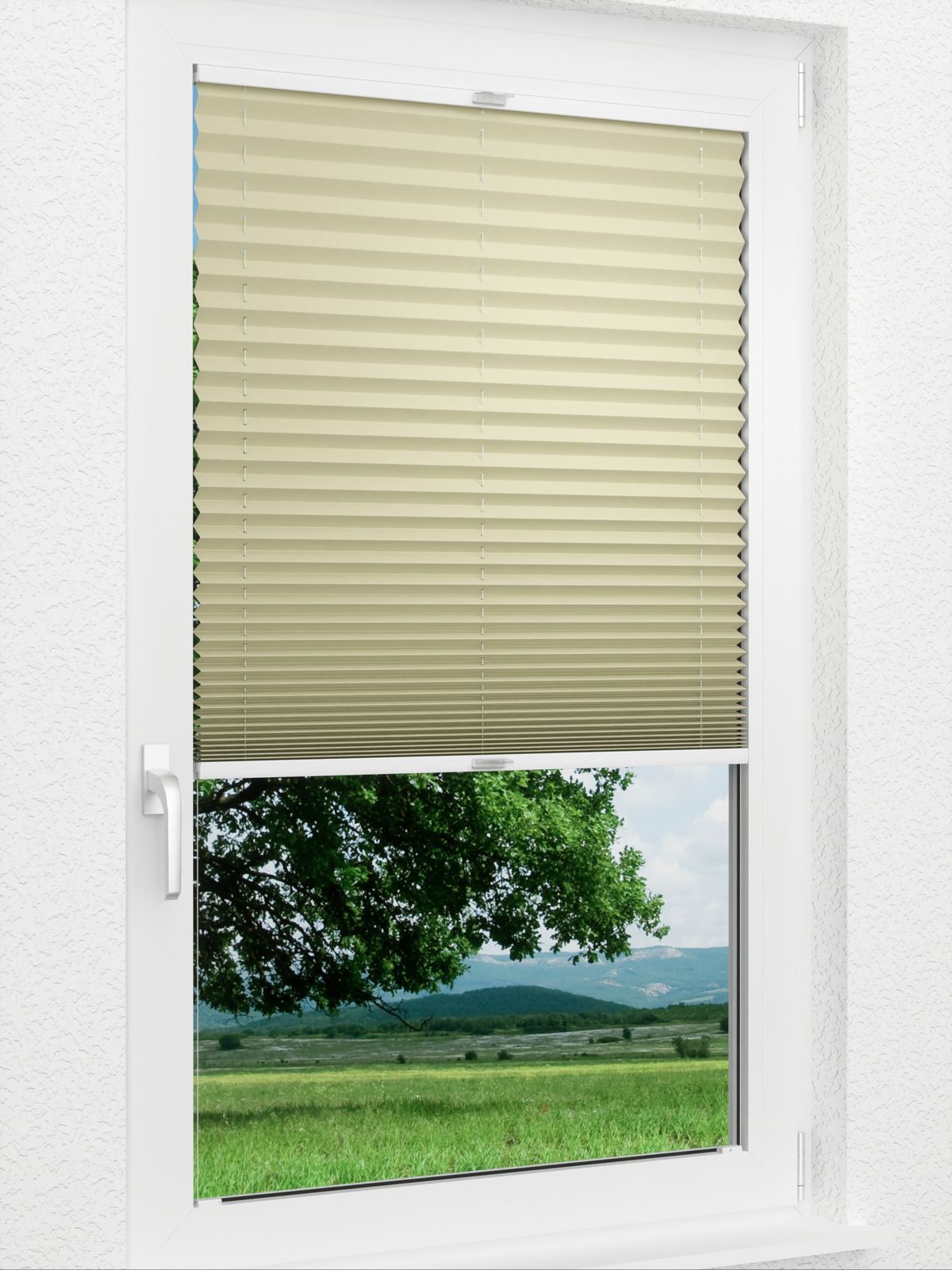 Detailansicht Plissee Krepp Dark Comfort 978vs