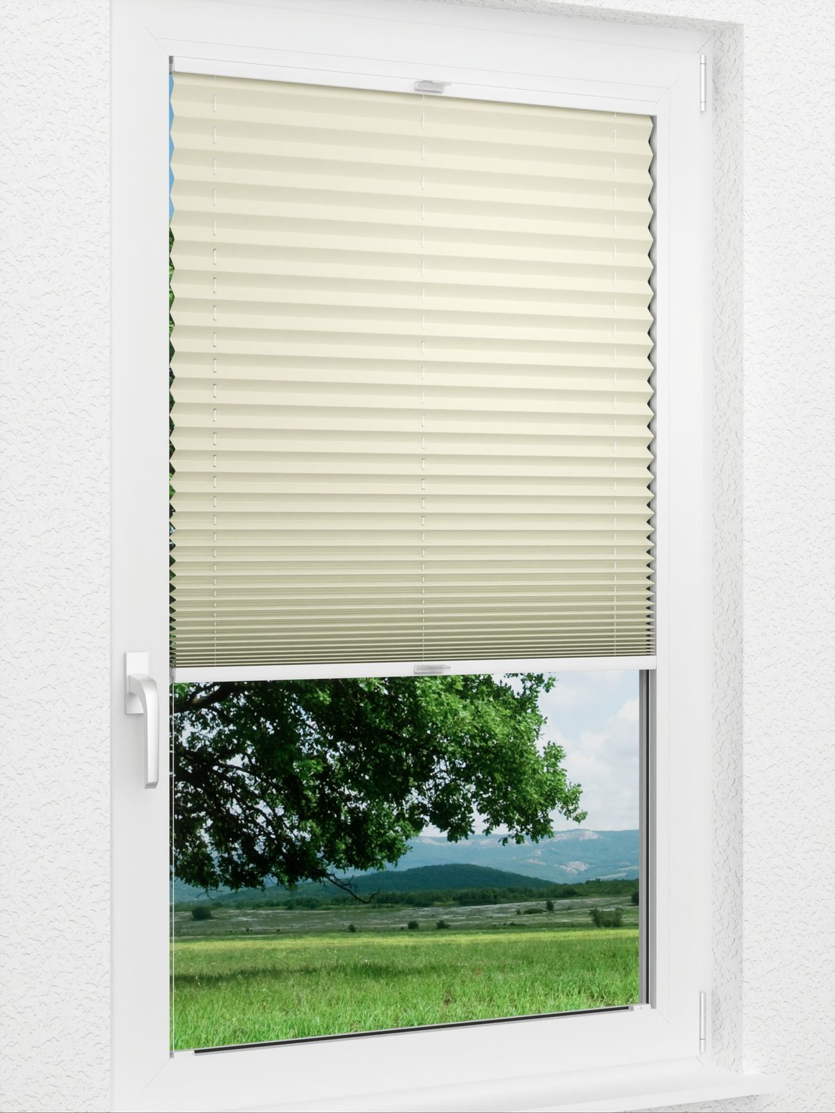 Detailansicht Plissee Krepp Dark Comfort 977vs