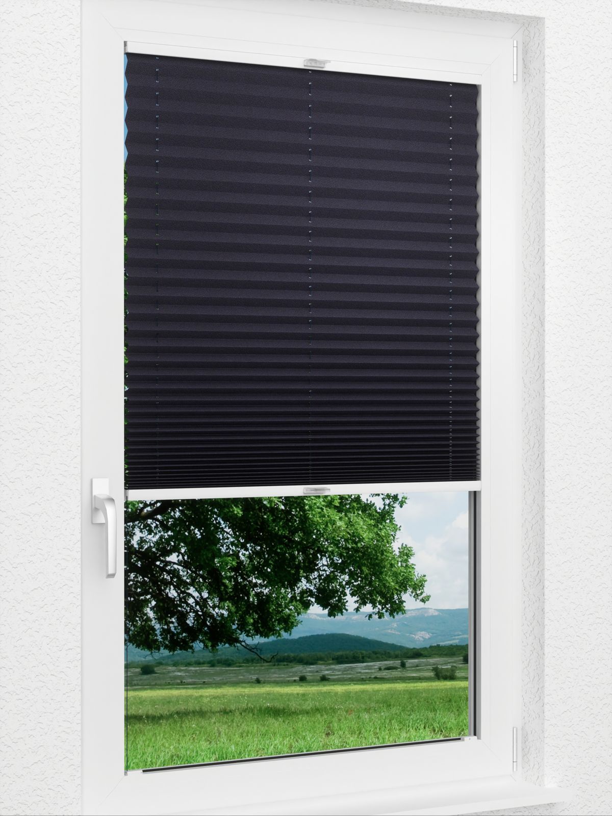 Detailansicht Plissee Krepp Dark 899vs